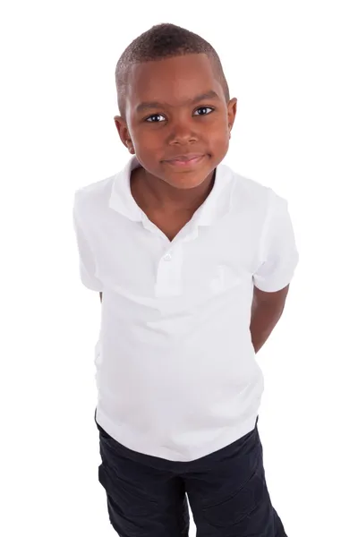 Retrato de um menino afro-americano bonito — Fotografia de Stock