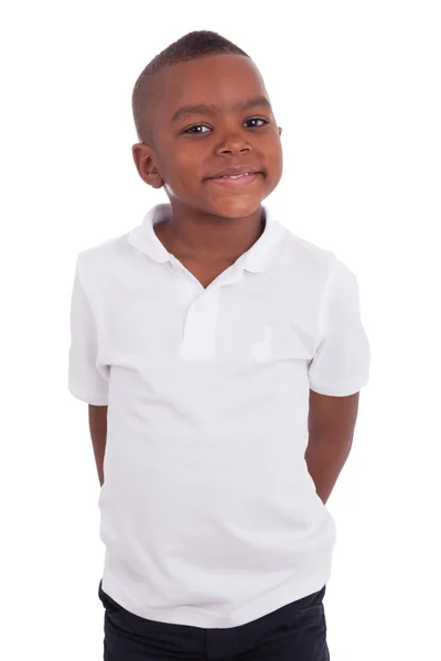 Retrato de un lindo niño afroamericano — Foto de Stock