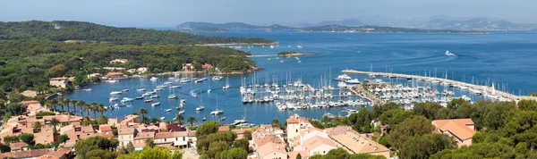 Panoramic view of Porquerolles island in France — Stock Photo, Image
