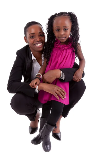 Feliz madre africana con su hija —  Fotos de Stock