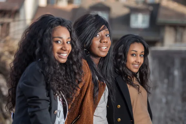 Happy african teenage girls Royalty Free Stock Photos