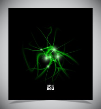 Abstract energy formation - green theme