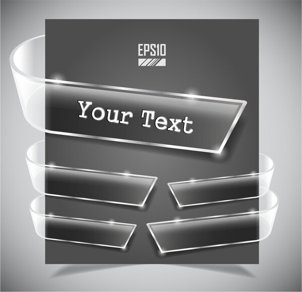 Набор прозрачных стеклянных лент
.