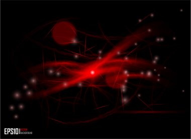 Red abstract glowing background clipart