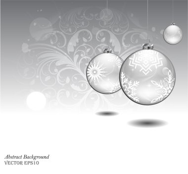 Vector Christmas ball clipart