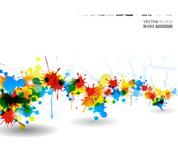 Colore splash poster — Vettoriale Stock