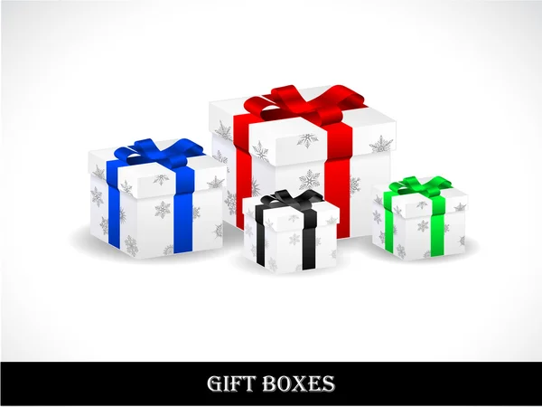 Hermosas cajas de regalo — Archivo Imágenes Vectoriales