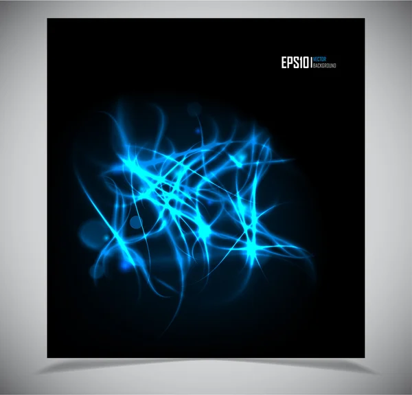 Formation d'énergie abstraite - thème bleu — Image vectorielle