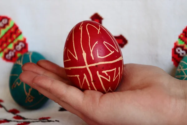 stock image Pysanka (Ukrainian Easter egg)