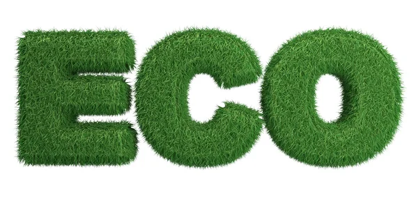 stock image Word Eco made of grass