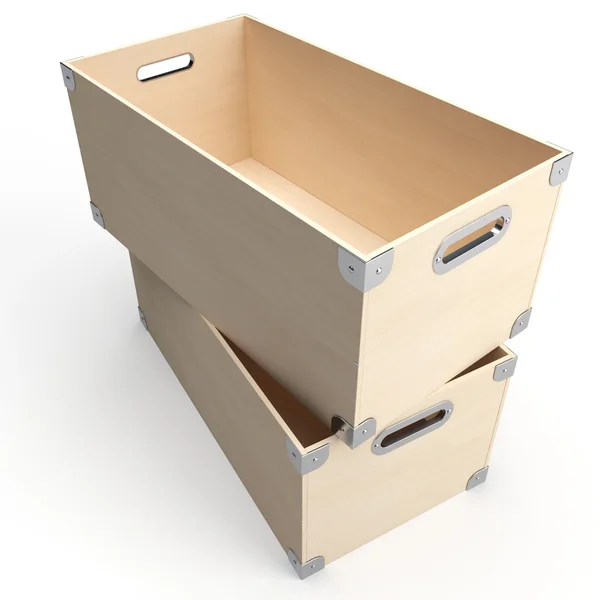 Duas caixas — Fotografia de Stock