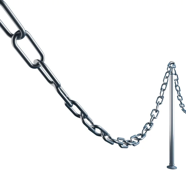The fence of metal chain — Stock Photo, Image