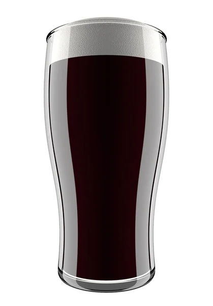 Dark beer is in glass — Stock Photo, Image