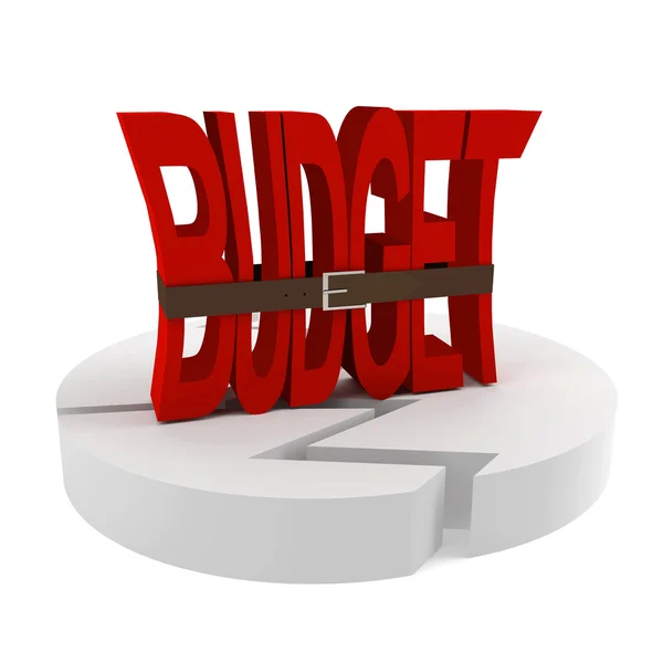 Simboliza - a crise no orçamento — Fotografia de Stock