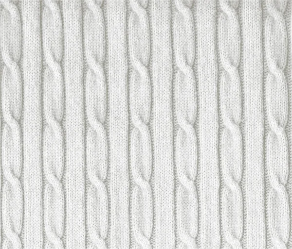 Knitted white texture — Stock Photo, Image