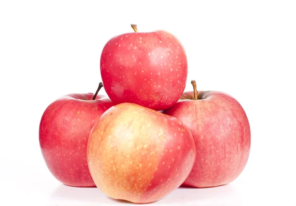 Jablka jsou červené — Stock fotografie