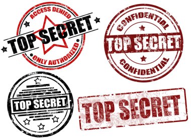 Top secret stamp clipart