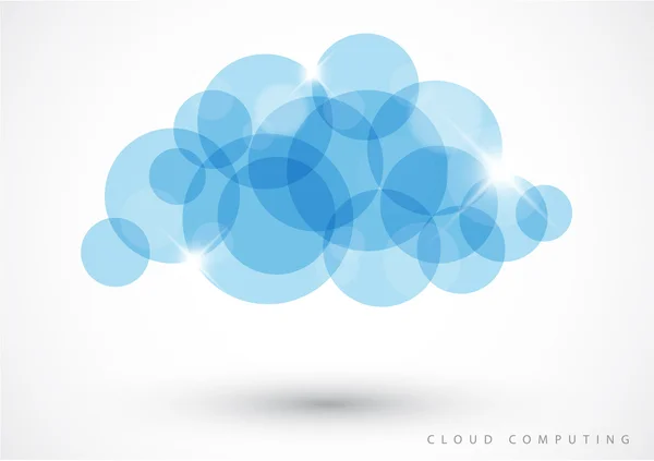 Cloud computing - illüstrasyon vektör — Stok Vektör