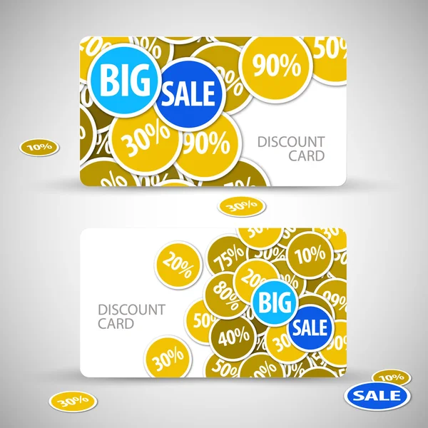 Set of big sale cards — Stock Vector