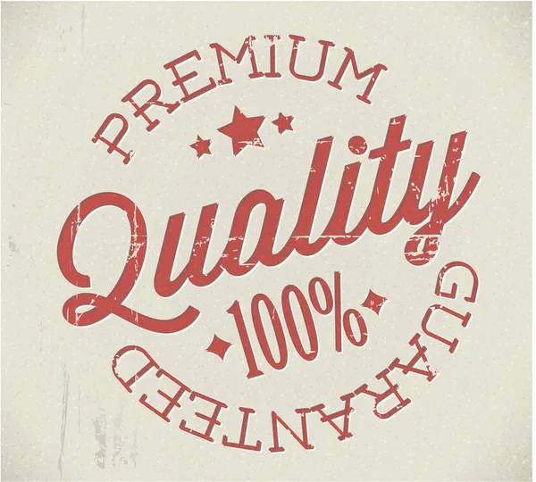 Vecteur rétro qualité premium timbre — Image vectorielle