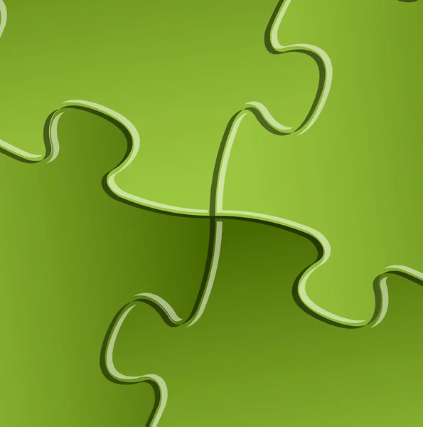 Vector abstracto rompecabezas verde — Archivo Imágenes Vectoriales