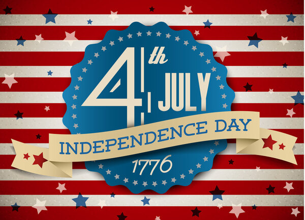 Vector independence day badge