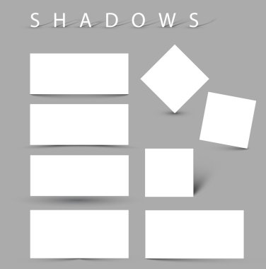 Set of evctor shadow effects