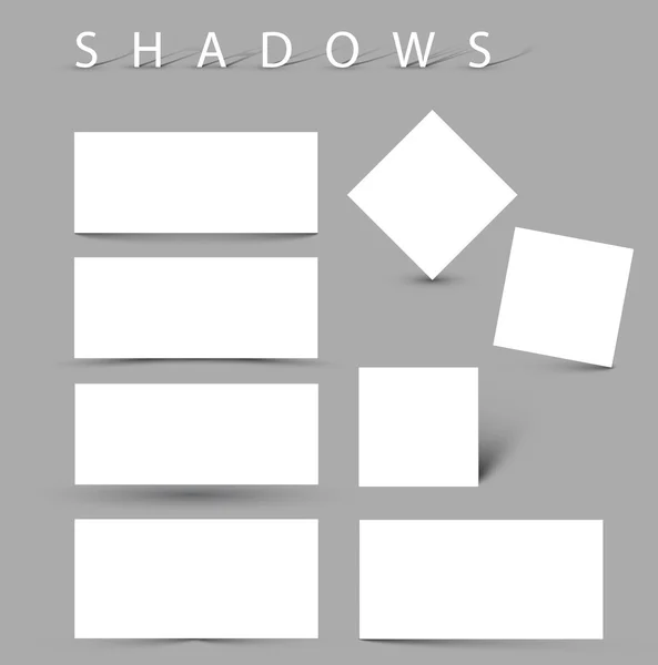 Conjunto de efeitos de sombra evctor —  Vetores de Stock