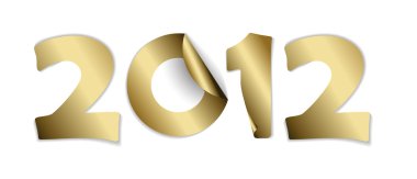 vektör altın etiketlerini yapılan 2012