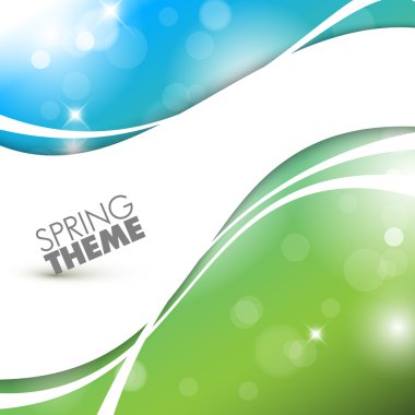 Vector Spring abstract background clipart