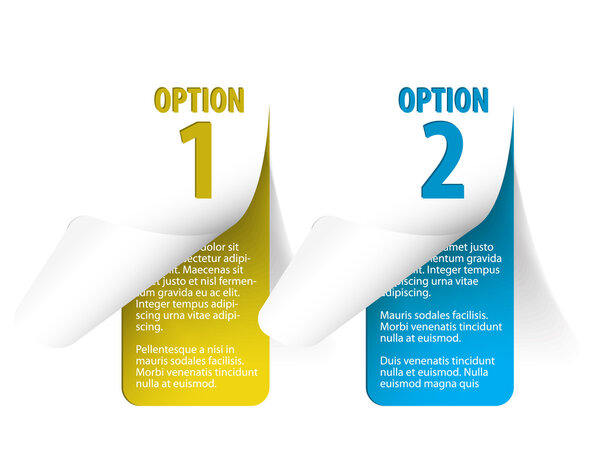 Set of Colorful Vector Sample stickers for various options