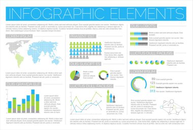 Big Vector set of Infographic elements clipart