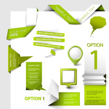 Set of Vector web elements clipart