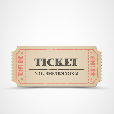 Vector vintage ticket