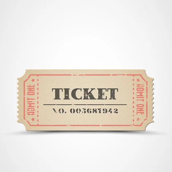 Vector vintage ticket — Stock Vector