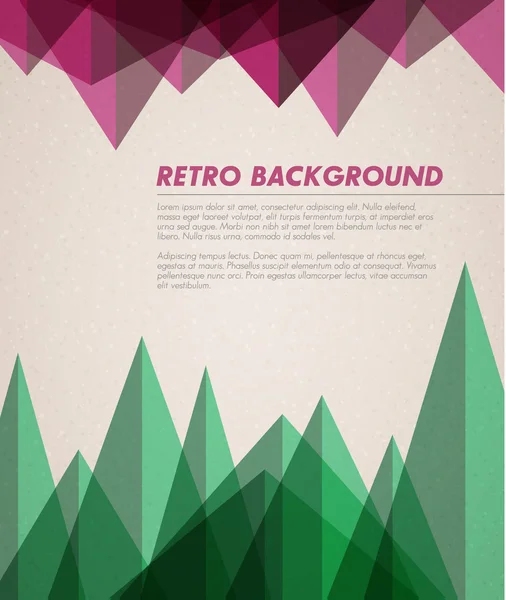 Vektorové grunge retro pozadí - šablona — Stockový vektor