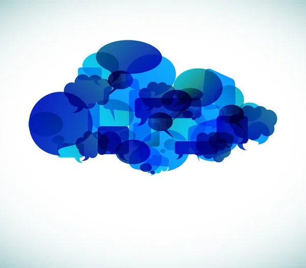 Cloud computing - illustration vectorielle — Image vectorielle