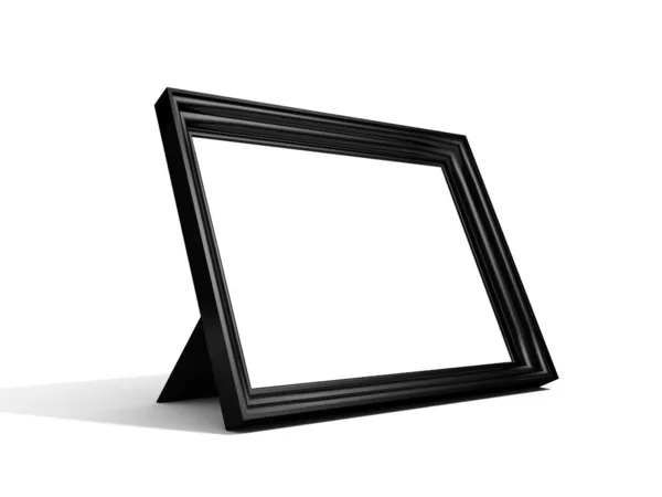 Quadro de imagem preto em branco no fundo branco — Fotografia de Stock