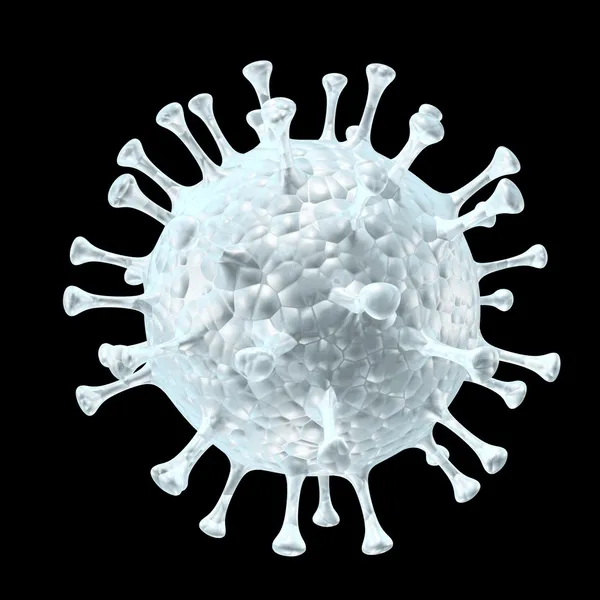 Vírus e bactérias células bacterianas microscópicas médicas — Fotografia de Stock