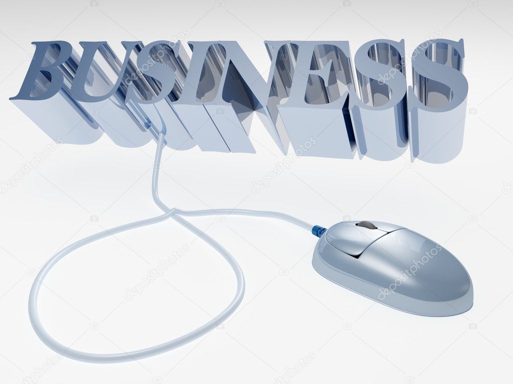 Internet business concept with computer mouse