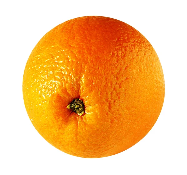Sulu olgun portakal beyaz arka planda izole — Stok fotoğraf