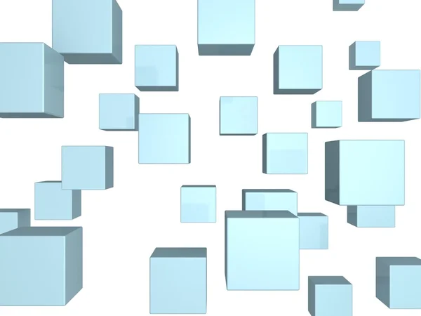 Абстрактный синий кубики стильный фон — стоковое фото