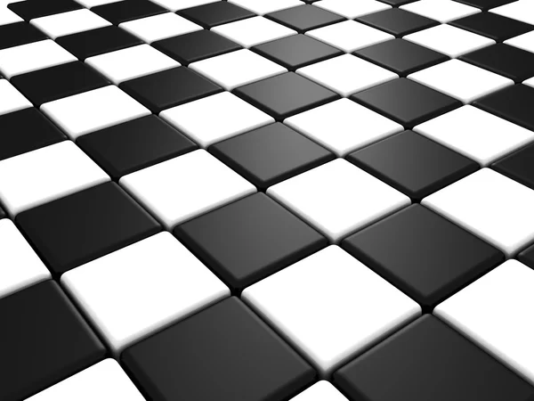 Perspective view of a chess or checker board background — Stock Photo, Image