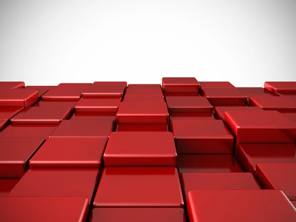 Абстрактные красные блестящие кубики фона — стоковое фото