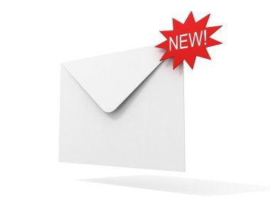 New message envelope mail icon clipart