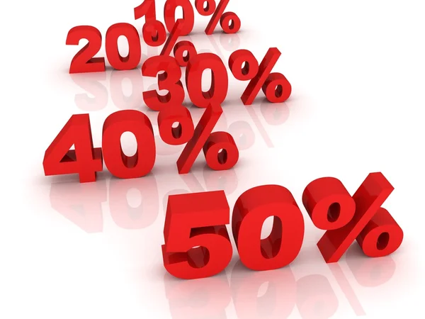 Obchodování obchodní koncept prodej procentech řádku — Stock fotografie