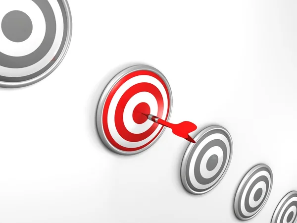 Best darts target success choice concept — Stock Photo, Image