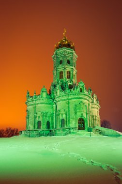 Church of Holy Virgin of Sign at Dubrovitsy clipart