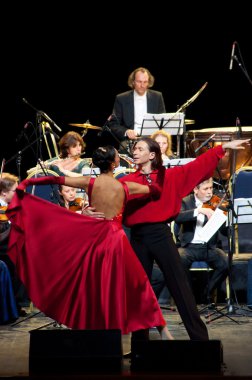 dansçılar ve strauss festival Orkestrası Viyana