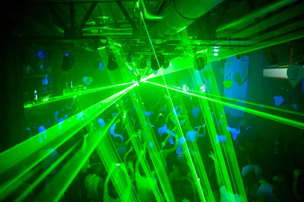 Festa a laser — Fotografia de Stock